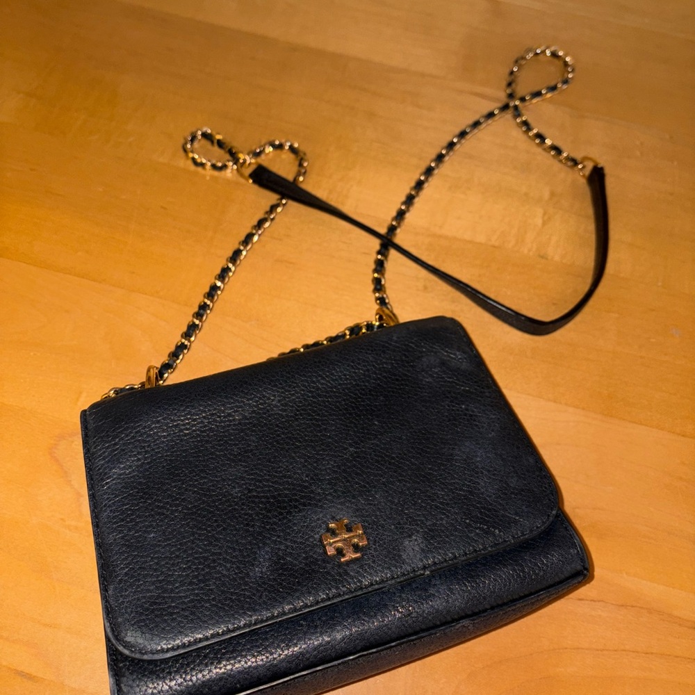 Tory Burch Black Leather Crossbody Bag
